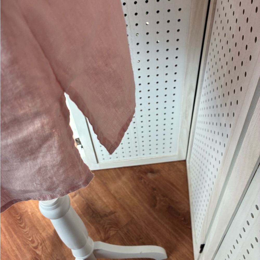 Ellen Tracy Blush Pink Tie-Neck Cap Sleeve Tunic - Picture 5 of 7